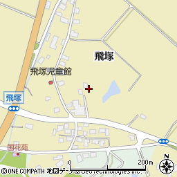秋田県井川町（南秋田郡）坂本（飛塚）周辺の地図
