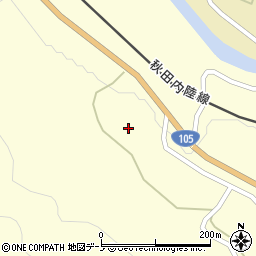 秋田県北秋田市阿仁幸屋渡広様道上周辺の地図