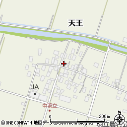 秋田県潟上市天王中羽立519周辺の地図
