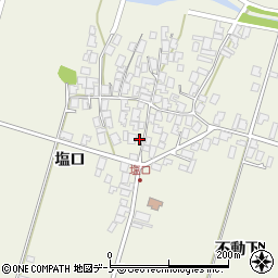 秋田県潟上市天王塩口44周辺の地図