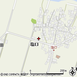 秋田県潟上市天王塩口67周辺の地図