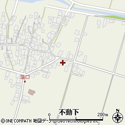 秋田県潟上市天王（不動下）周辺の地図