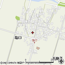 秋田県潟上市天王塩口45-3周辺の地図