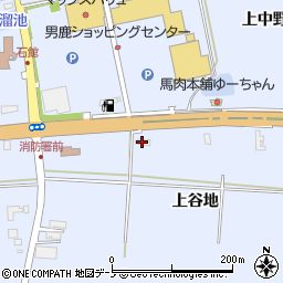 秋田県男鹿市脇本脇本（上谷地）周辺の地図