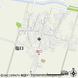 秋田県潟上市天王塩口75周辺の地図