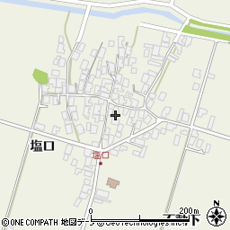 秋田県潟上市天王塩口78周辺の地図