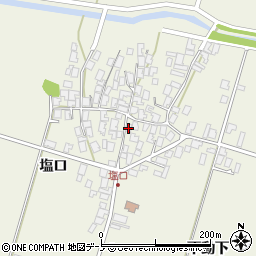 秋田県潟上市天王塩口77周辺の地図