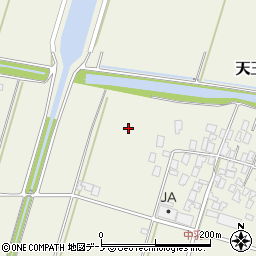 秋田県潟上市天王中羽立周辺の地図