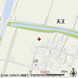 秋田県潟上市天王中羽立3周辺の地図