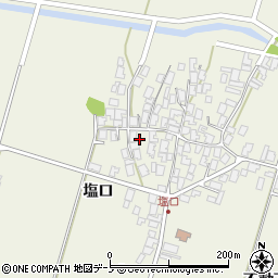 秋田県潟上市天王塩口70周辺の地図