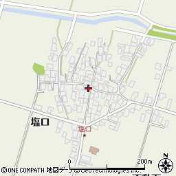 秋田県潟上市天王塩口76周辺の地図