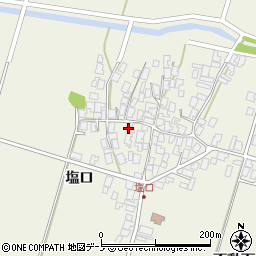 秋田県潟上市天王塩口72周辺の地図
