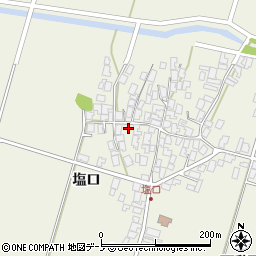 秋田県潟上市天王塩口71周辺の地図