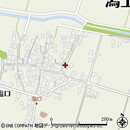 秋田県潟上市天王塩口88-1周辺の地図