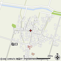 秋田県潟上市天王塩口100周辺の地図