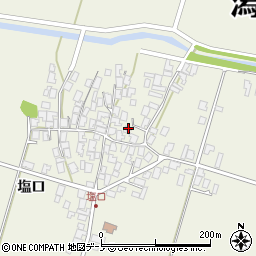 秋田県潟上市天王塩口84周辺の地図