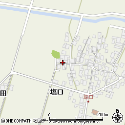 秋田県潟上市天王塩口118-1周辺の地図