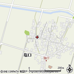 秋田県潟上市天王塩口105周辺の地図