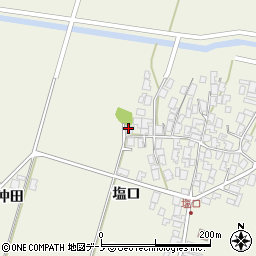 秋田県潟上市天王塩口122周辺の地図
