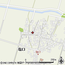 秋田県潟上市天王塩口104周辺の地図