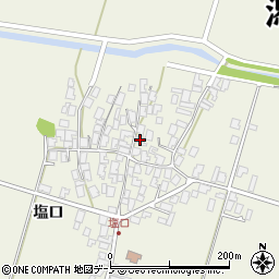 秋田県潟上市天王塩口81周辺の地図