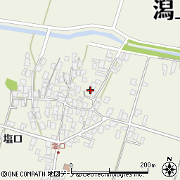 秋田県潟上市天王塩口91周辺の地図