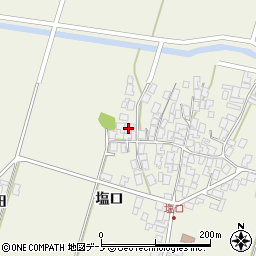 秋田県潟上市天王塩口116周辺の地図