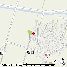 秋田県潟上市天王塩口117周辺の地図