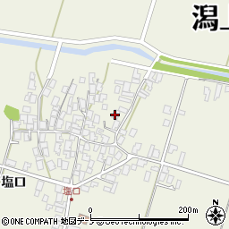 秋田県潟上市天王塩口86周辺の地図