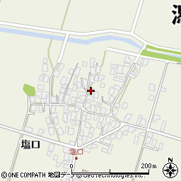 秋田県潟上市天王塩口95周辺の地図