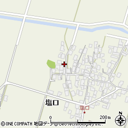 秋田県潟上市天王塩口113周辺の地図