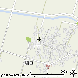 秋田県潟上市天王塩口106周辺の地図