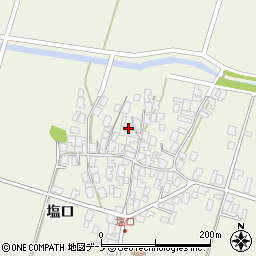 秋田県潟上市天王塩口98-1周辺の地図