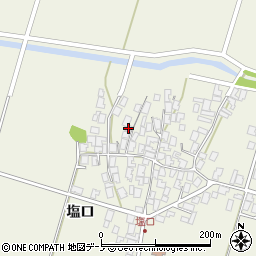 秋田県潟上市天王塩口107周辺の地図