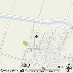 秋田県潟上市天王塩口110周辺の地図