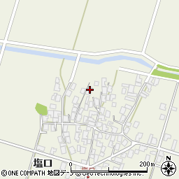 秋田県潟上市天王塩口98周辺の地図