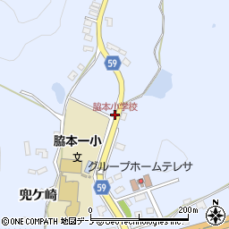 脇本小学校周辺の地図