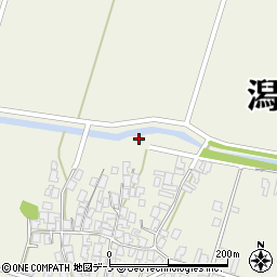 秋田県潟上市天王塩口410周辺の地図