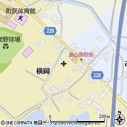 秋田県南秋田郡井川町坂本横岡周辺の地図