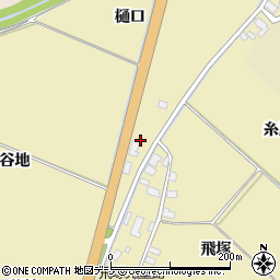 秋田県井川町（南秋田郡）坂本（妹谷地）周辺の地図