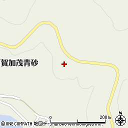秋田県男鹿市戸賀加茂青砂休場周辺の地図