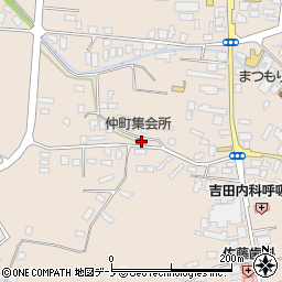 仲町集会所周辺の地図