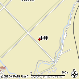 秋田県男鹿市船川港比詰中坪周辺の地図