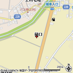 秋田県井川町（南秋田郡）坂本（樋口）周辺の地図