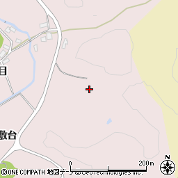 秋田県男鹿市船川港仁井山屋敷台周辺の地図