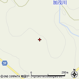 秋田県男鹿市戸賀加茂青砂土岡周辺の地図