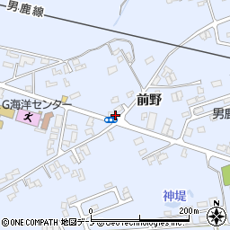 秋田県男鹿市脇本脇本前野周辺の地図