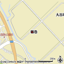 秋田県男鹿市船川港比詰鶴巻周辺の地図
