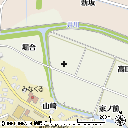 秋田県南秋田郡井川町保野子周辺の地図