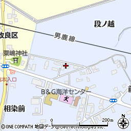秋田県男鹿市脇本脇本段ノ越周辺の地図